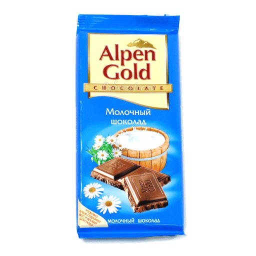 Молочный шоколад "Alpen Gold" 90 гр. 