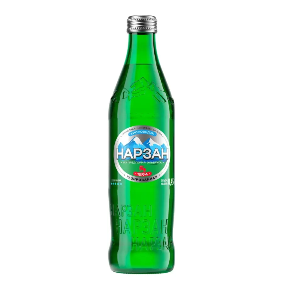 Вода Нарзан 0,45 л, газ., стекло, уп. 20 шт. от магазина Vitarel