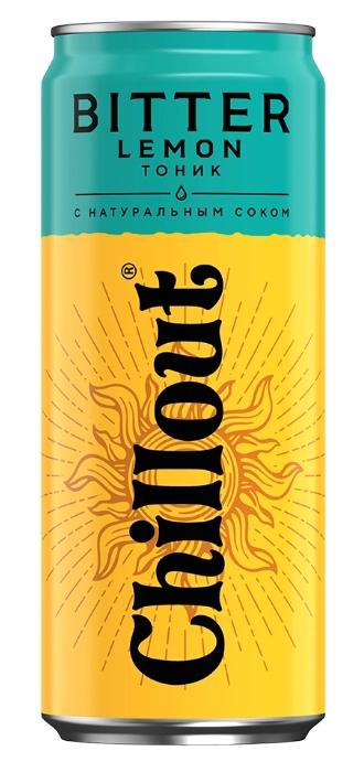 Тоник газированный «ChillOut Биттер Лимон» 0,33 литра, ж/б уп. 12 шт. от магазина Vitarel